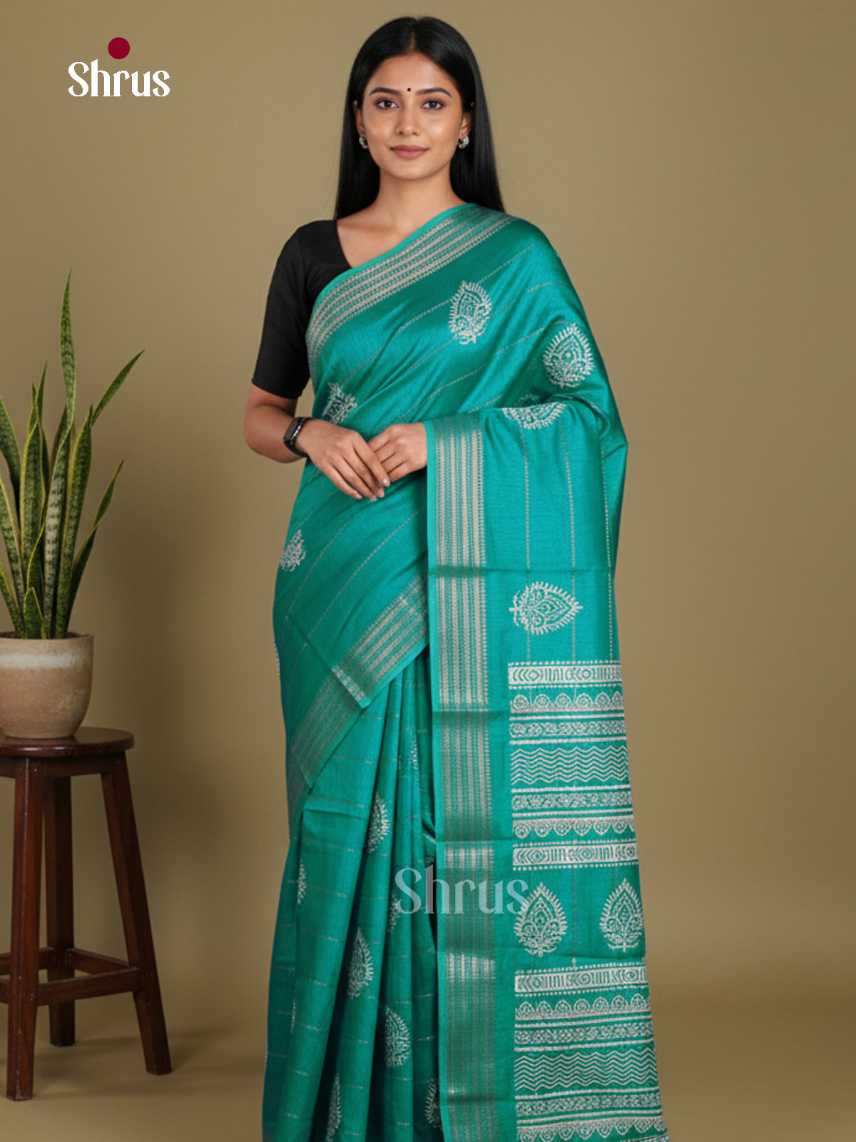 DJS24208 - Semi Crepe Saree