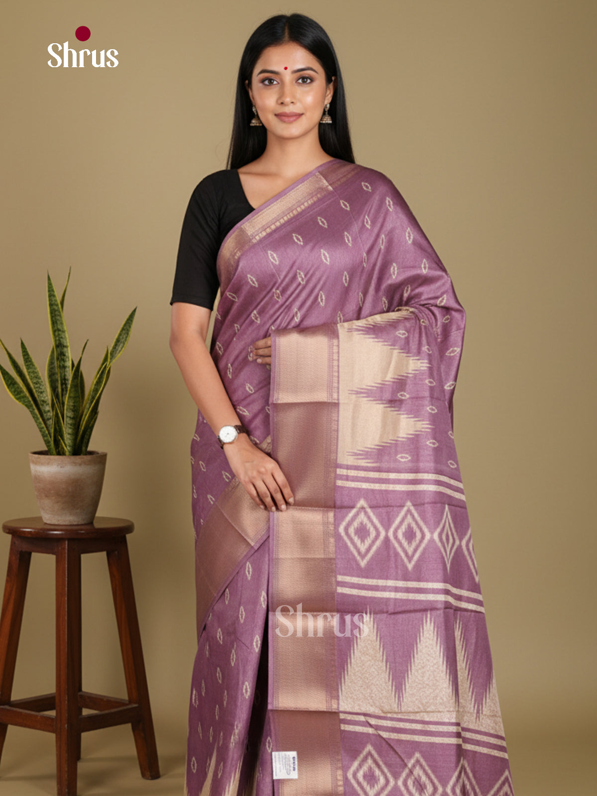 DJS24212 - Semi Crepe Saree - Shop on Shrus.com