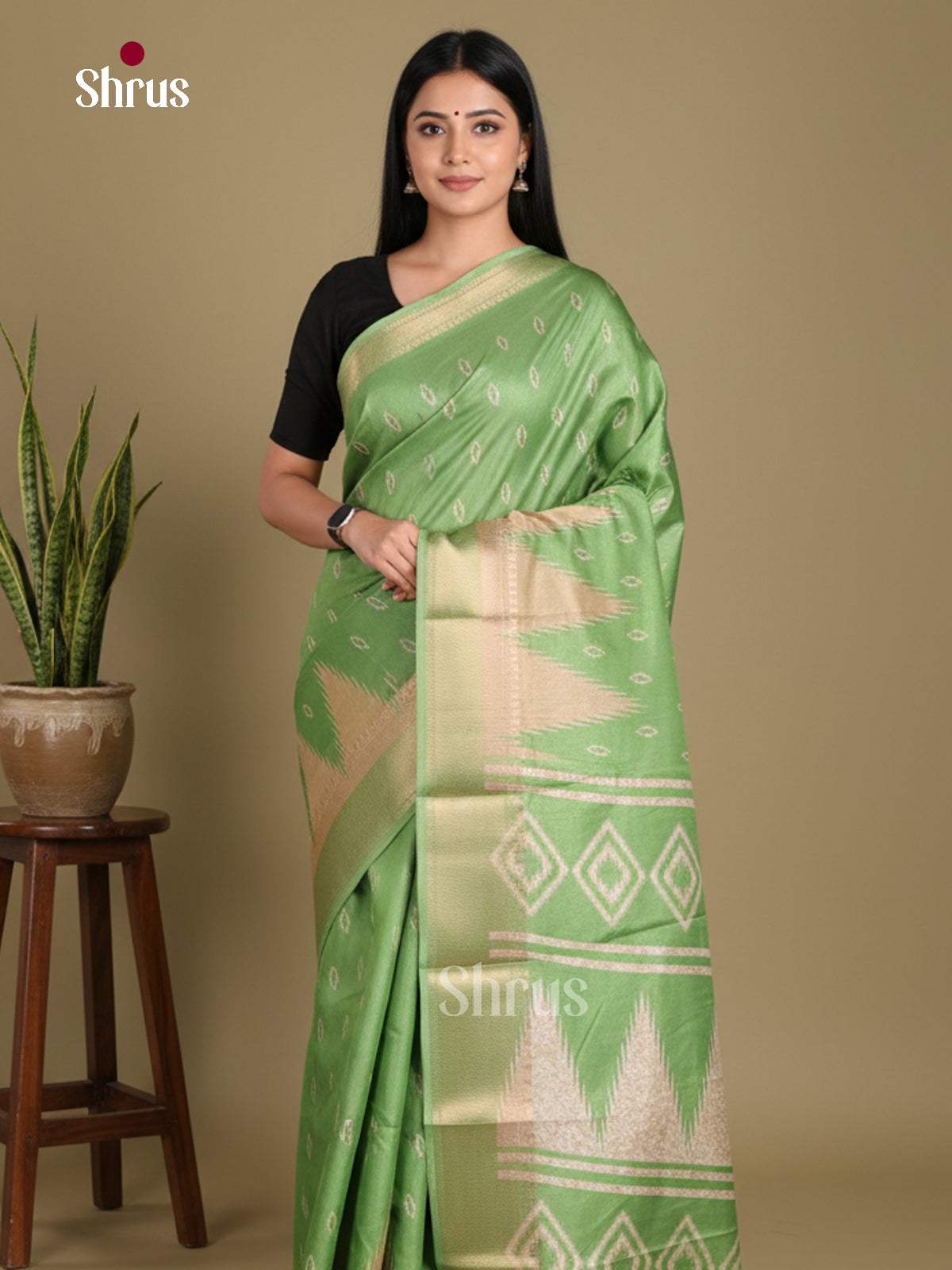 DJS24216 - Semi Crepe Saree