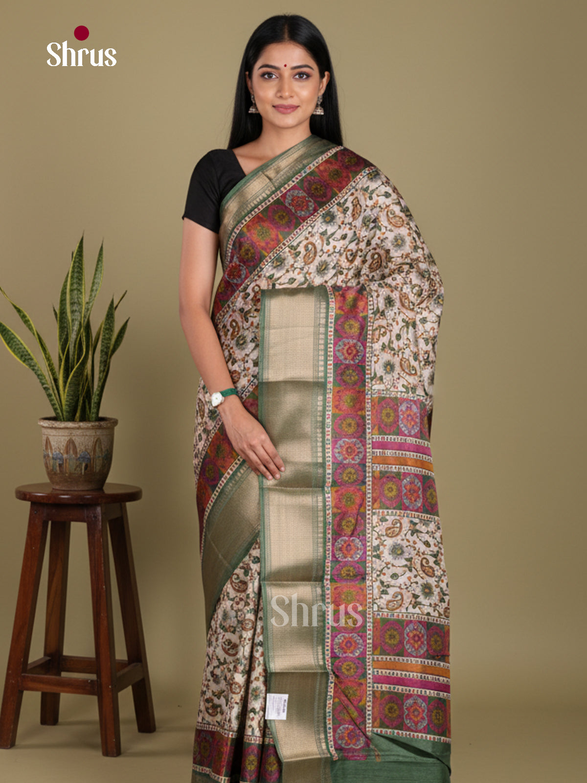 DJS24233 - Semi Crepe Saree