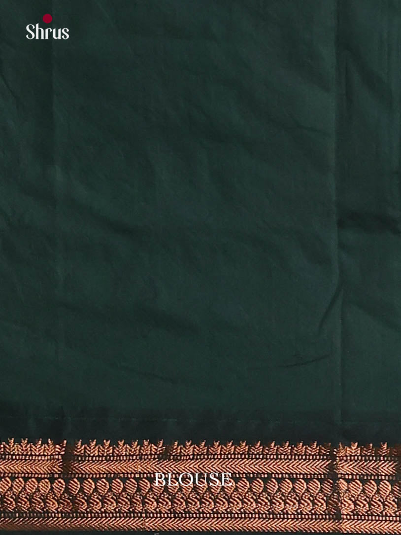 Maroon & Green - Kalyani Cotton Saree