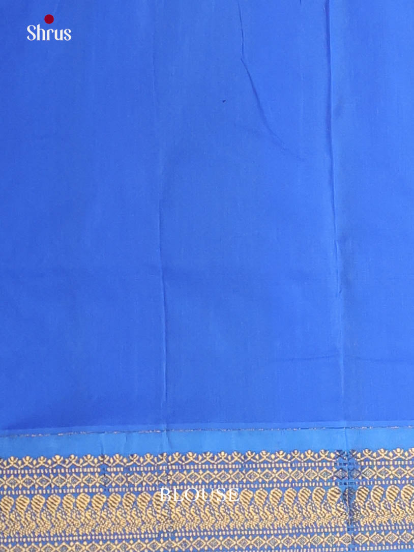 Light Blue & Blue - Kalyani Cotton Saree