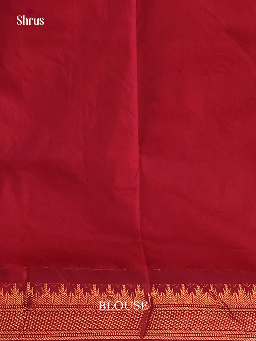 Grey & Red - Kalyani Cotton Saree