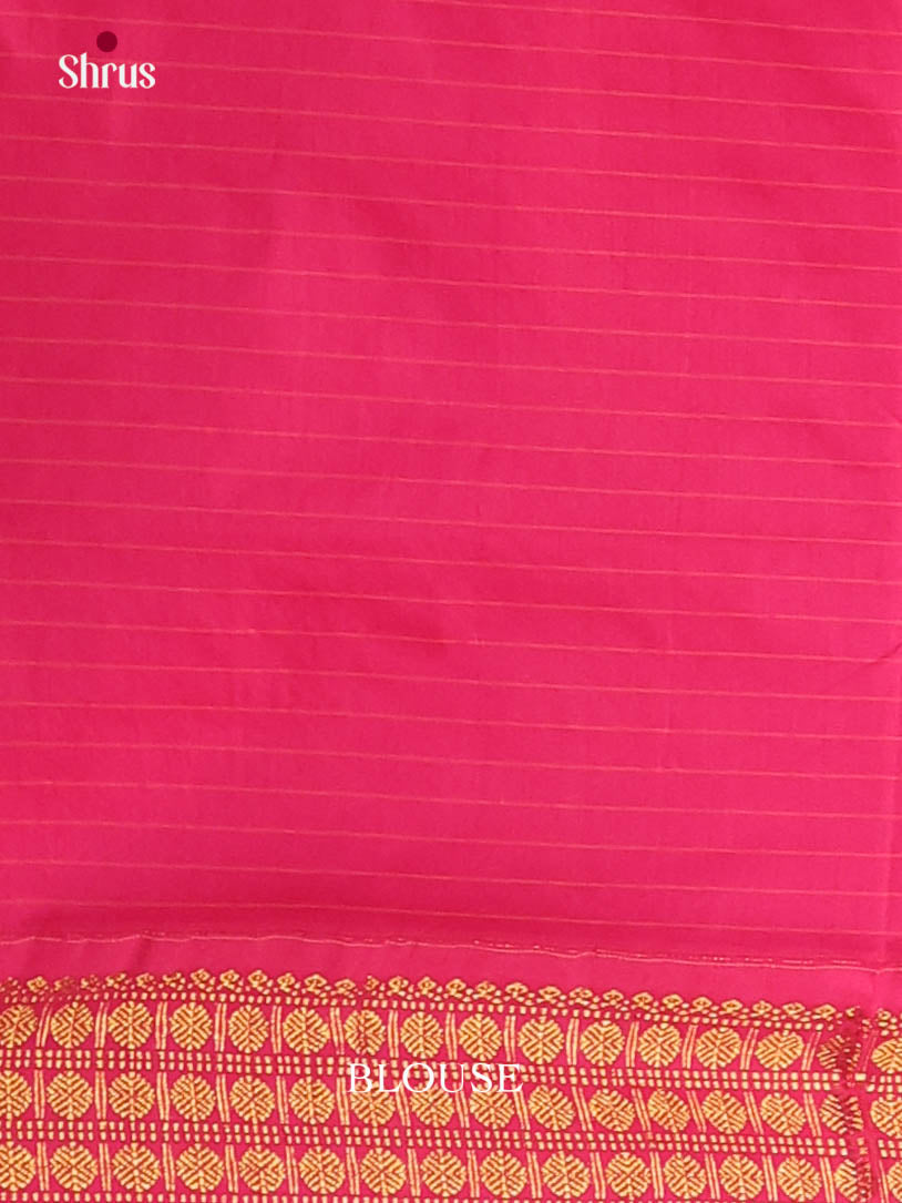 Orange & Pink - Kalyani Cotton Saree
