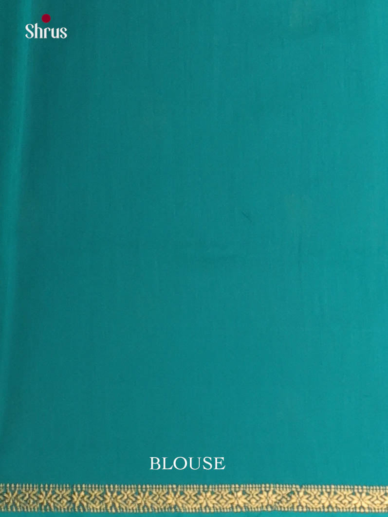 Grey Green & Green - Semi Maheshwari Saree - Shop on Shrus.com