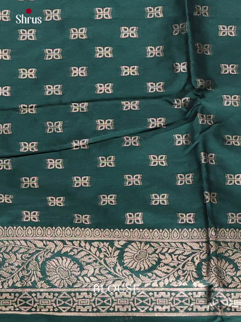 Green - Semi Softsilk Saree