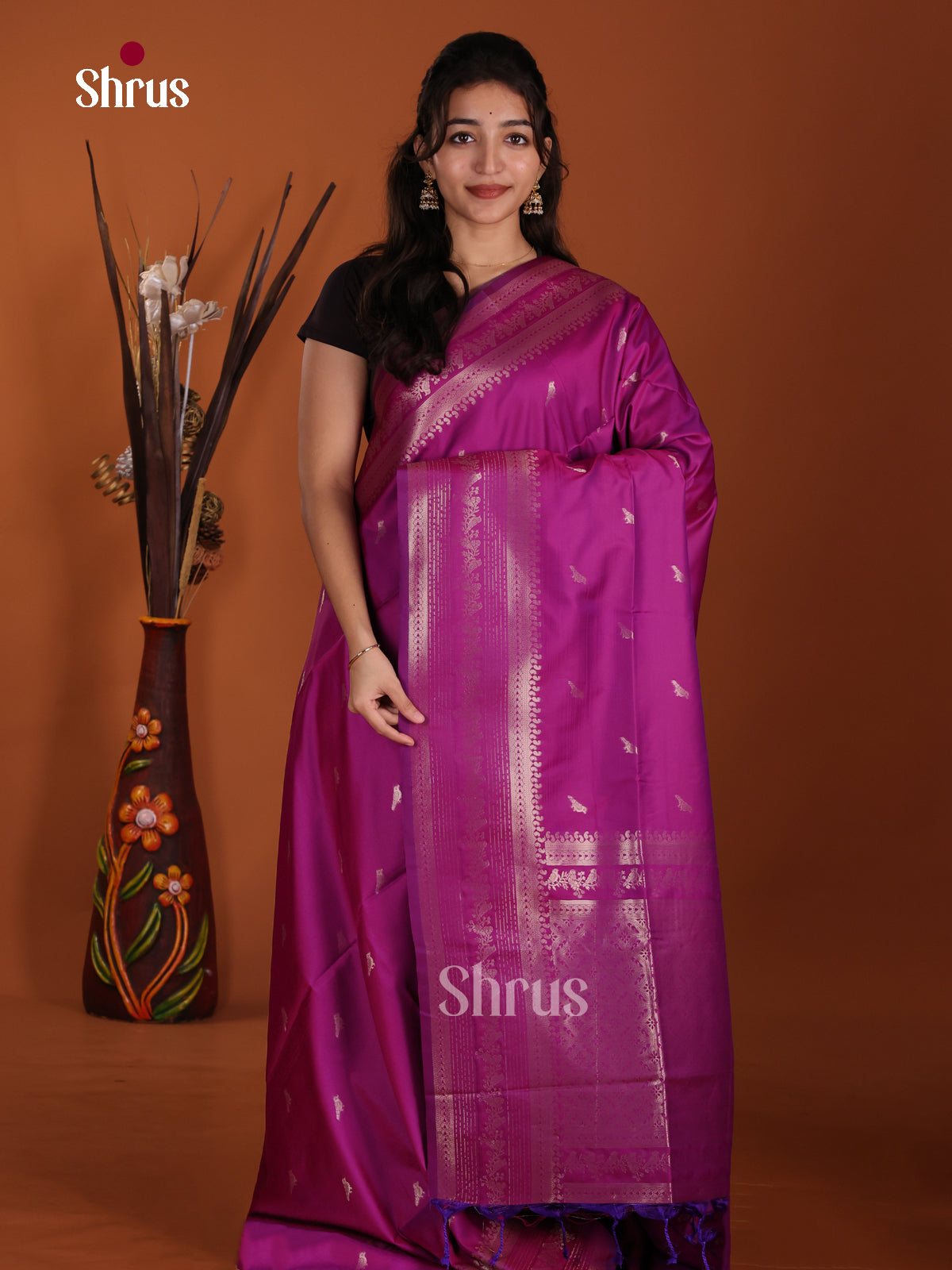 DJS24426 - Semi Softsilk Saree