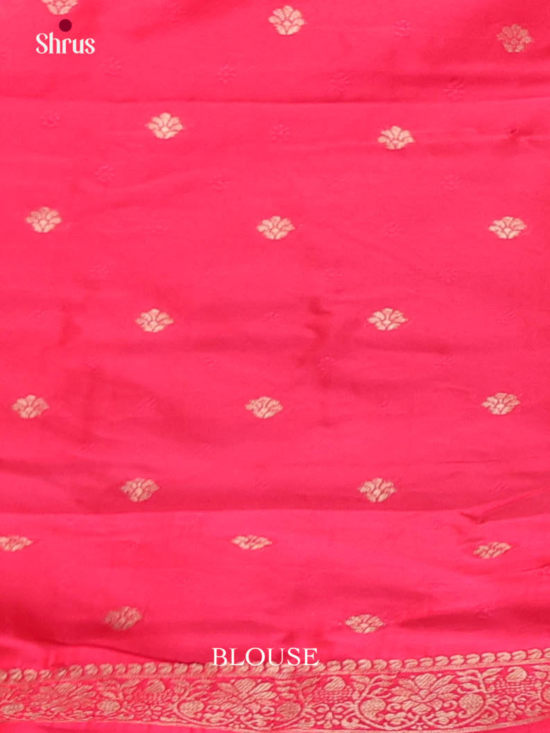 Pink - Semi Softsilk Saree