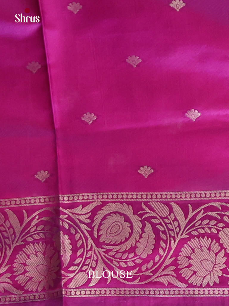 Purple - Semi Softsilk Saree