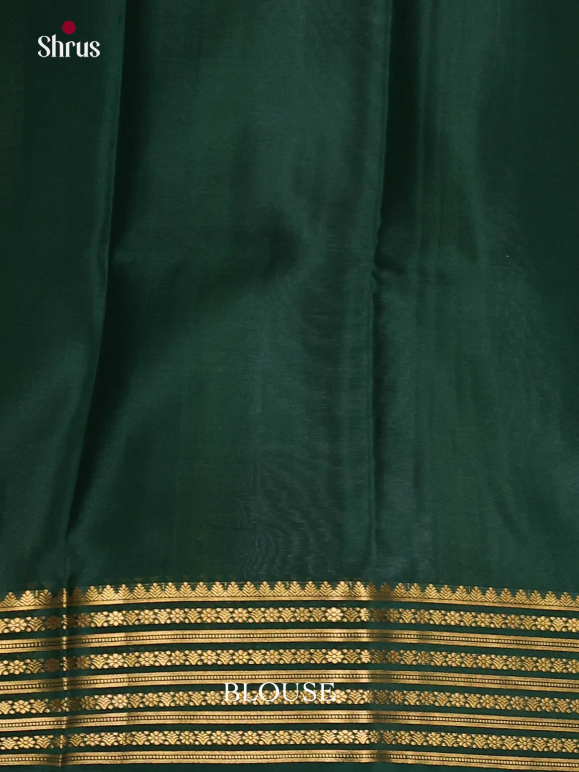 Beautiful Pink Mysore Silk Saree with Green zari border - Shop on Shrus.com
