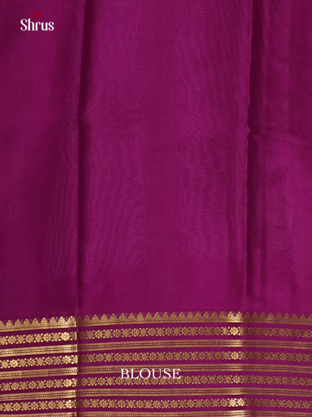 Regal Lilac & Purple Mysore Silk Saree with zari striped border