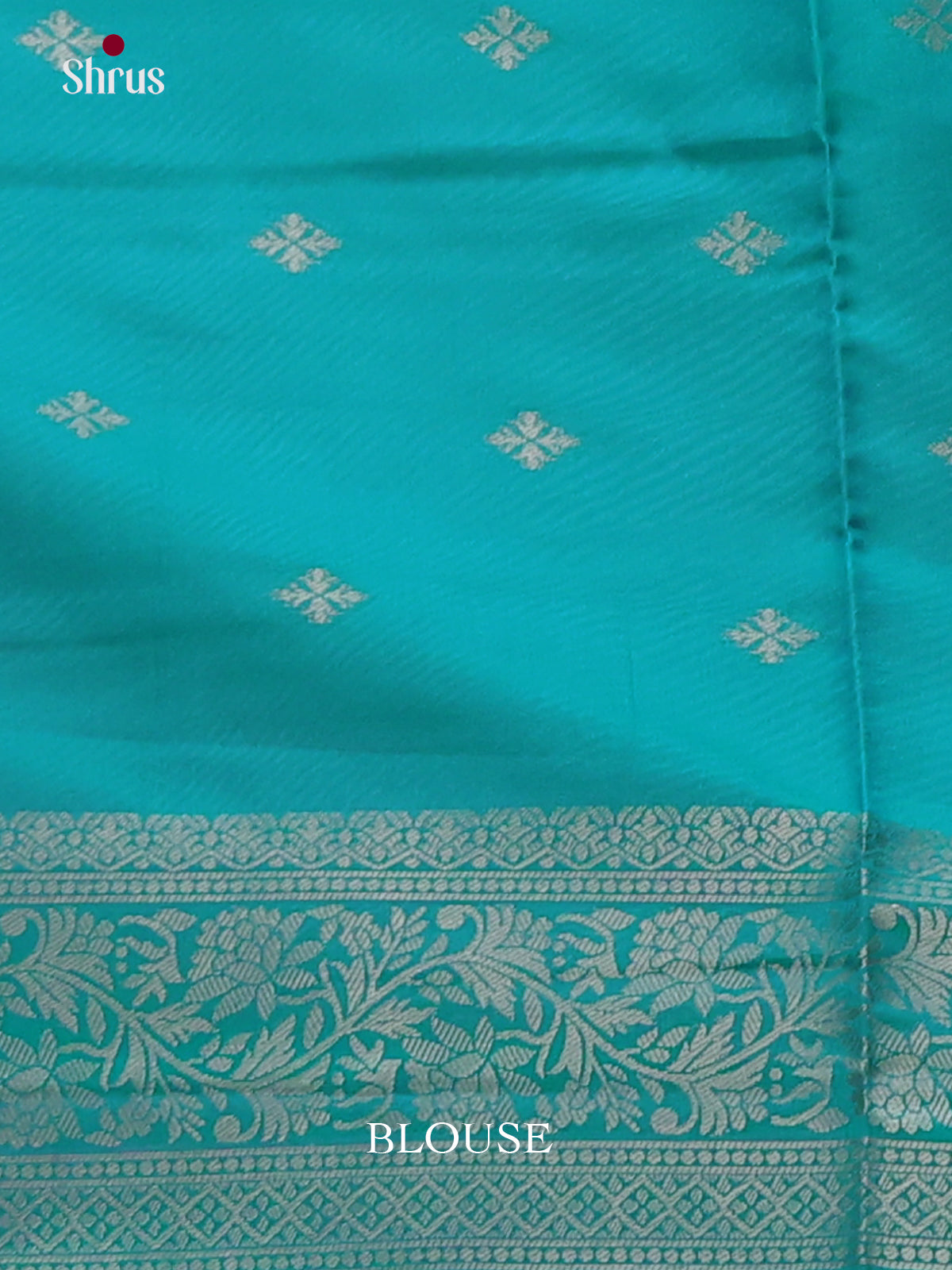 Teal - Semi Softsilk Saree