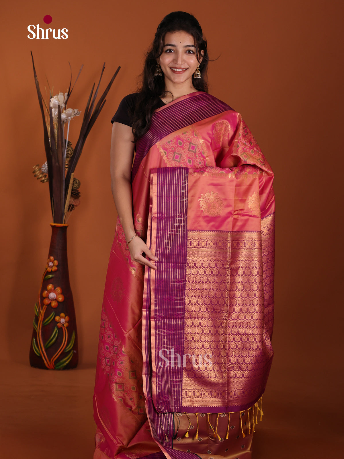 DJS25080 - Semi Softsilk Saree