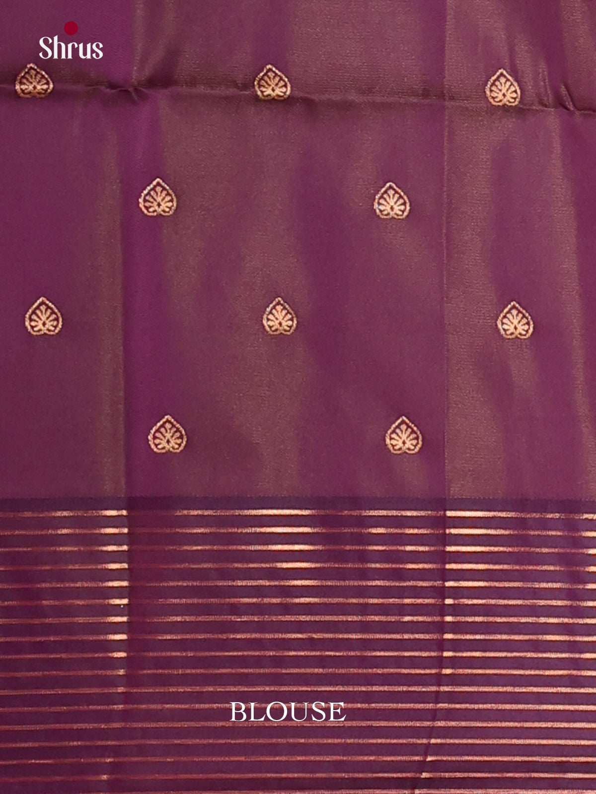 Brown & Purple- Semi Softsilk Saree