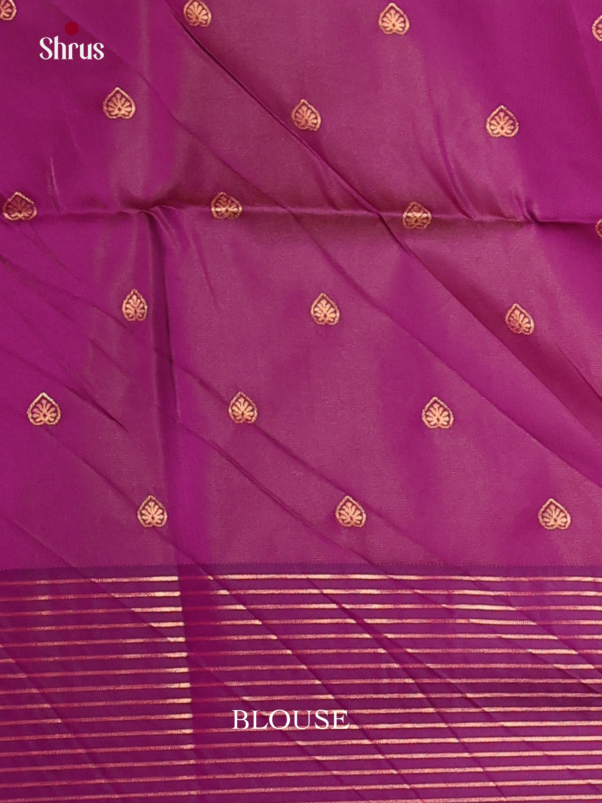 Orangish Pink & Purple - Semi Softsilk Saree