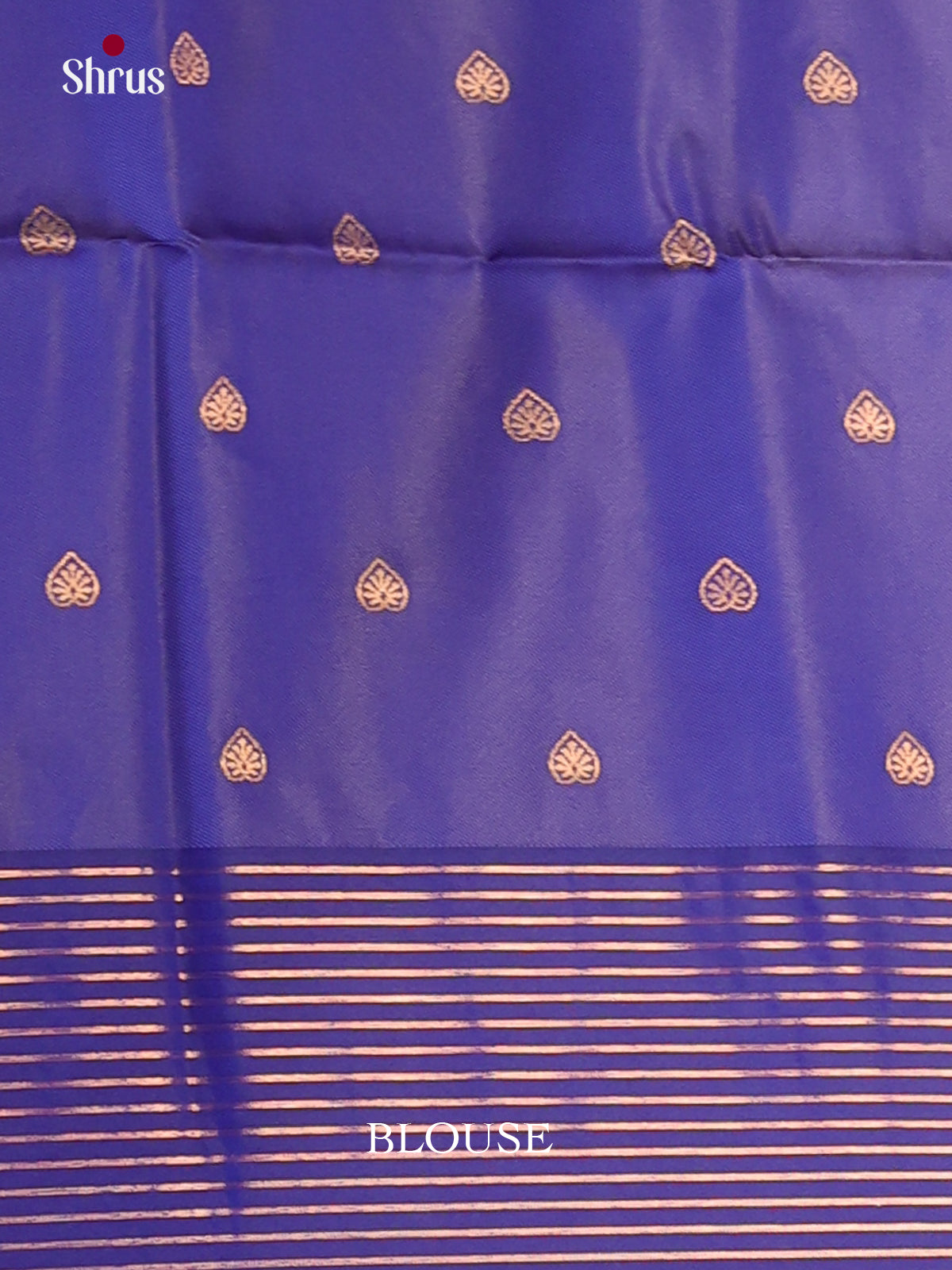 Mild Purple & Blue - Semi Softsilk Saree