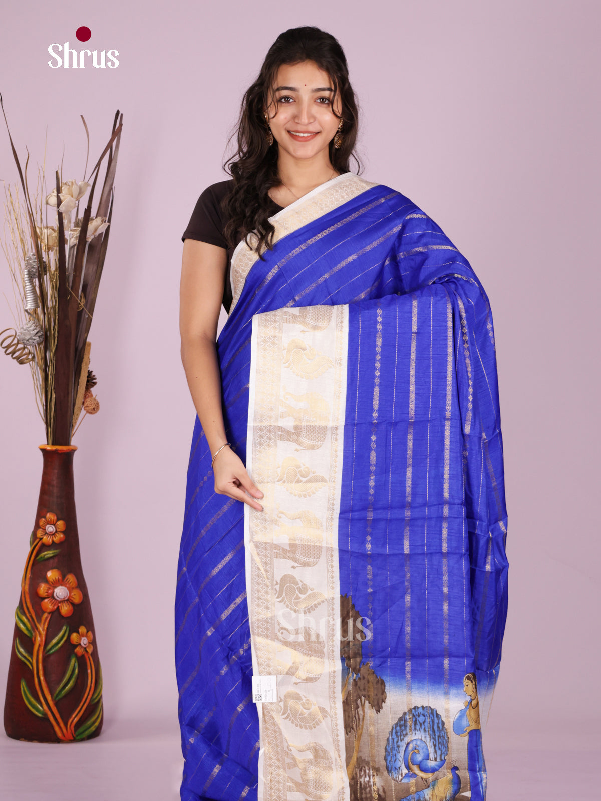 DJS25224 - Semi Mysoresilk Saree - Shop on Shrus.com