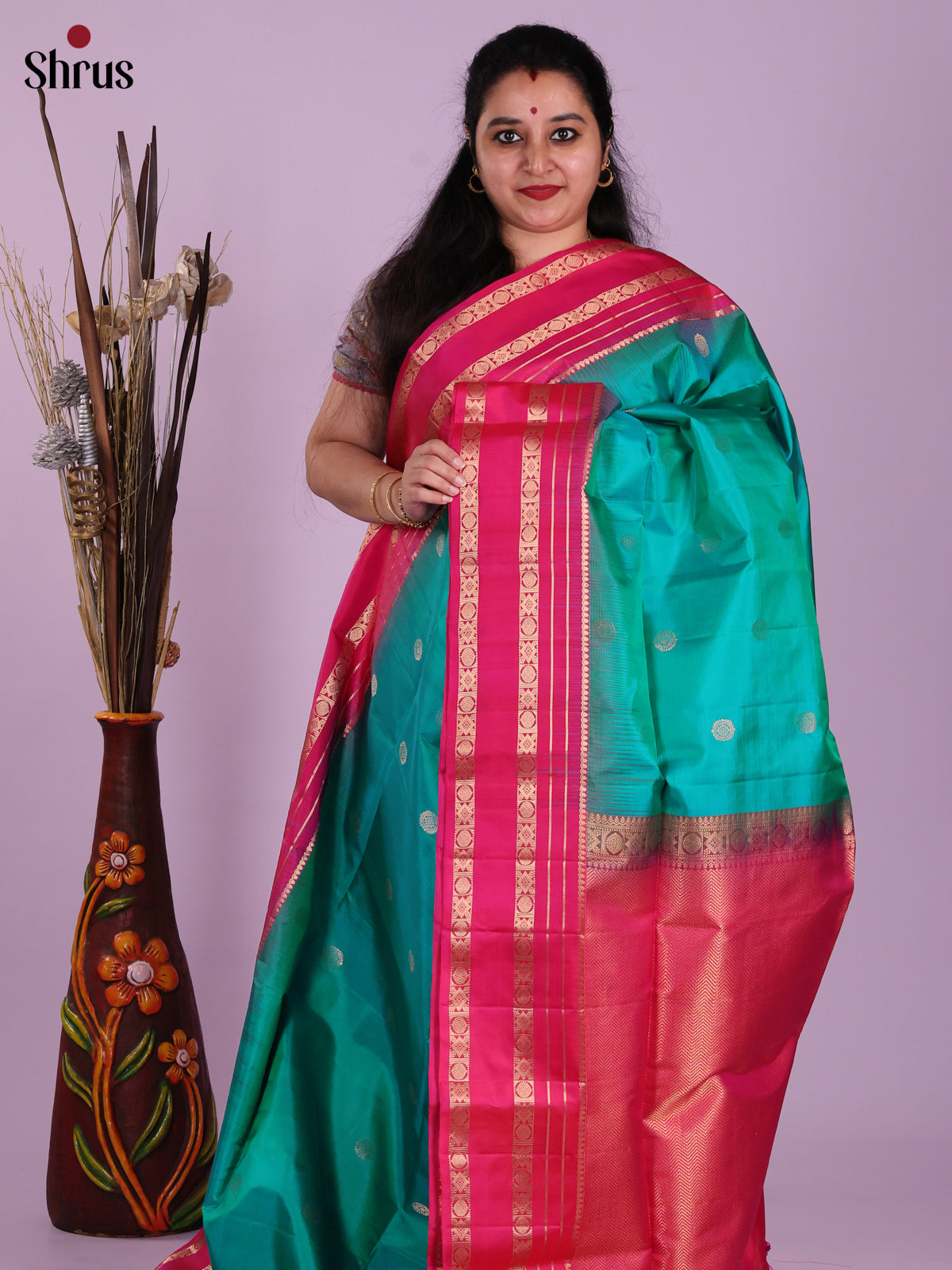 DJS25302 - Soft Silk (HR) Saree - Shop on Shrus.com