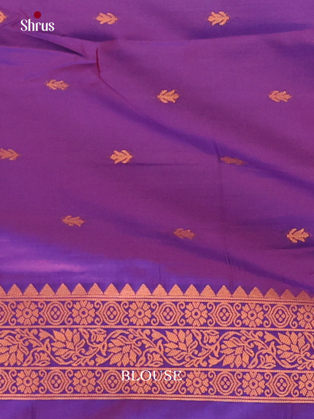 Pink & Purple  - Semi Softsilk Saree