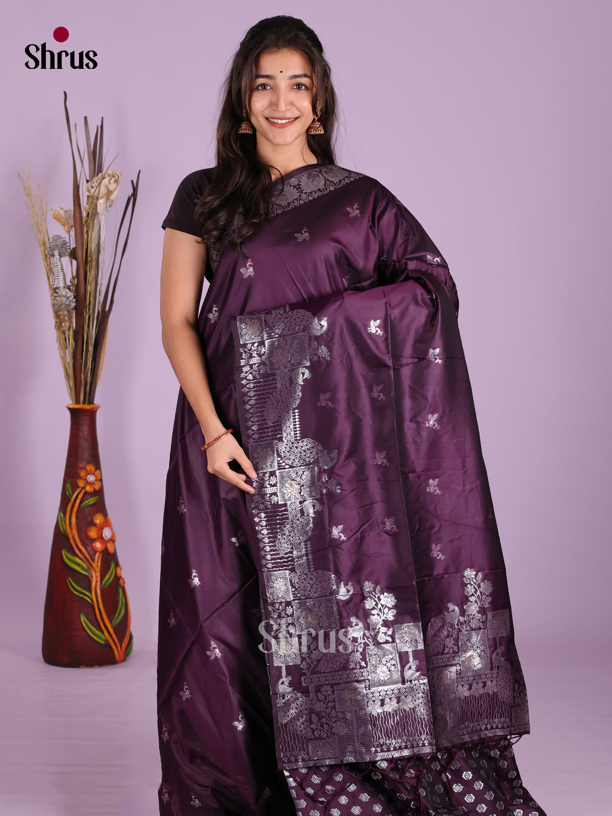 Jamun- Semi Softsilk Saree