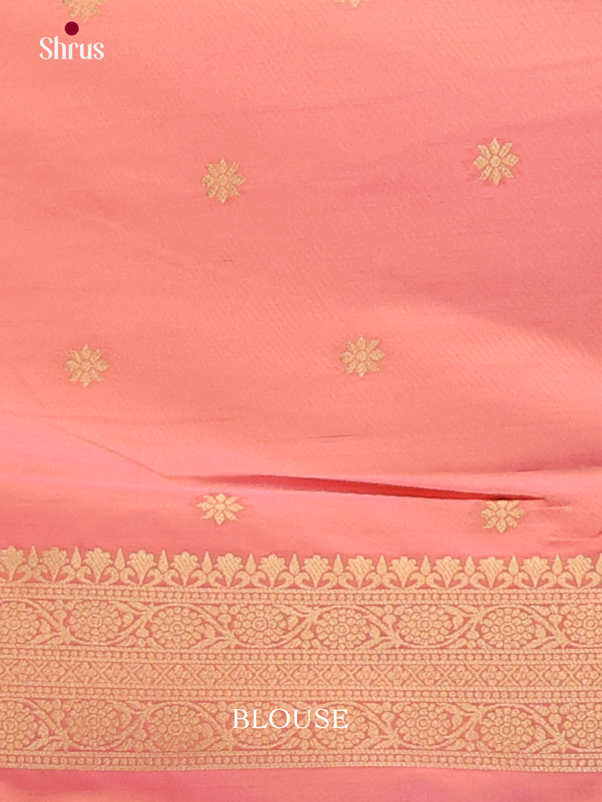 peachish Pink - Semi Softsilk Saree