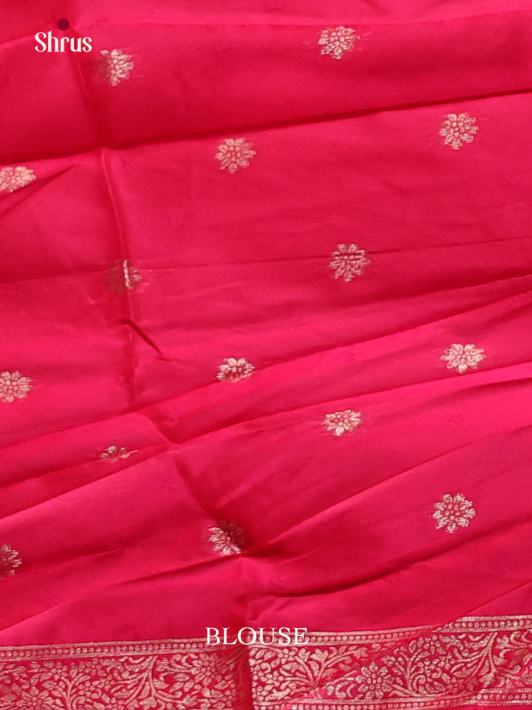 Pink - Semi Softsilk Saree