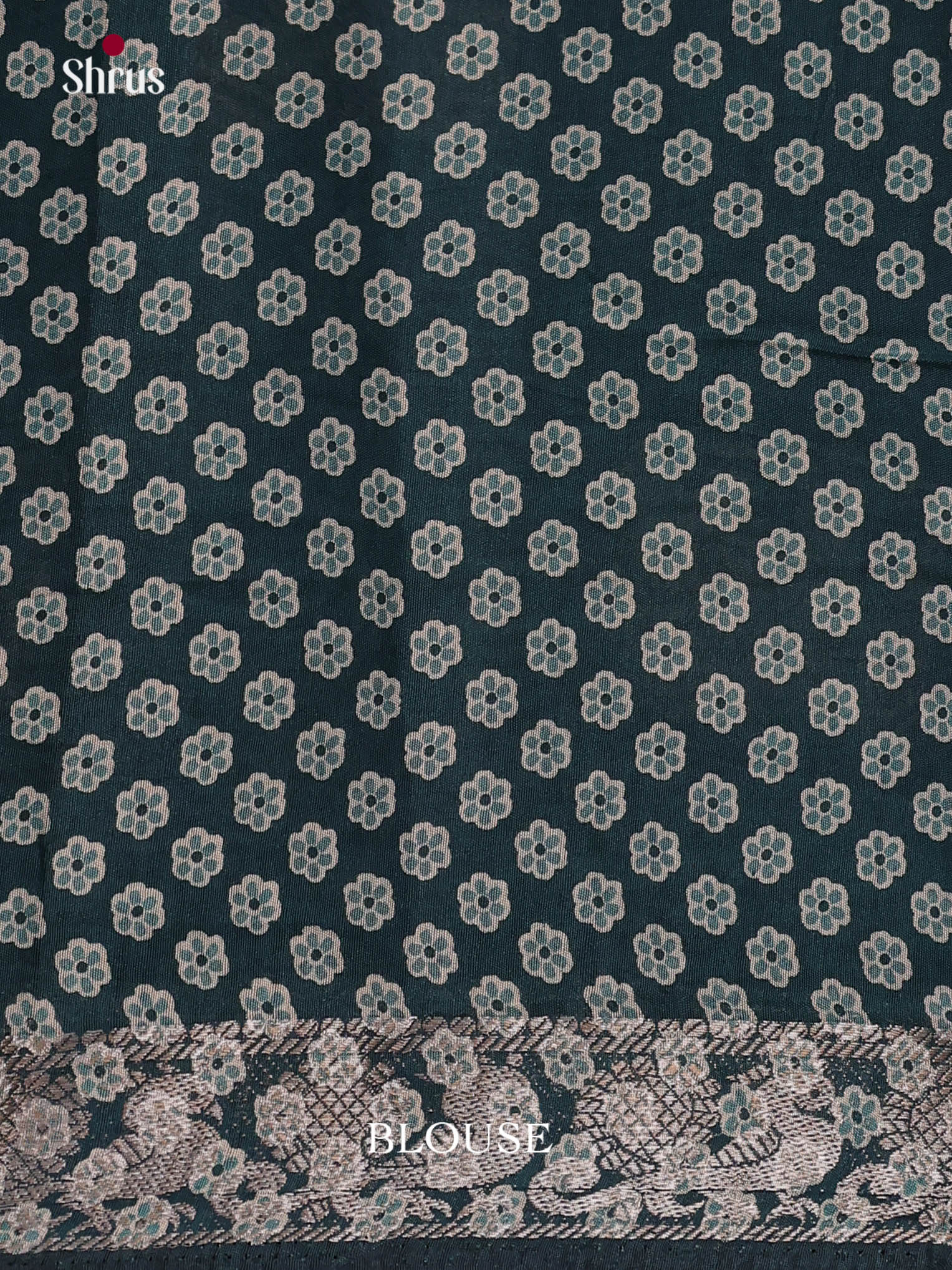 Teal - Semi Modal  Saree