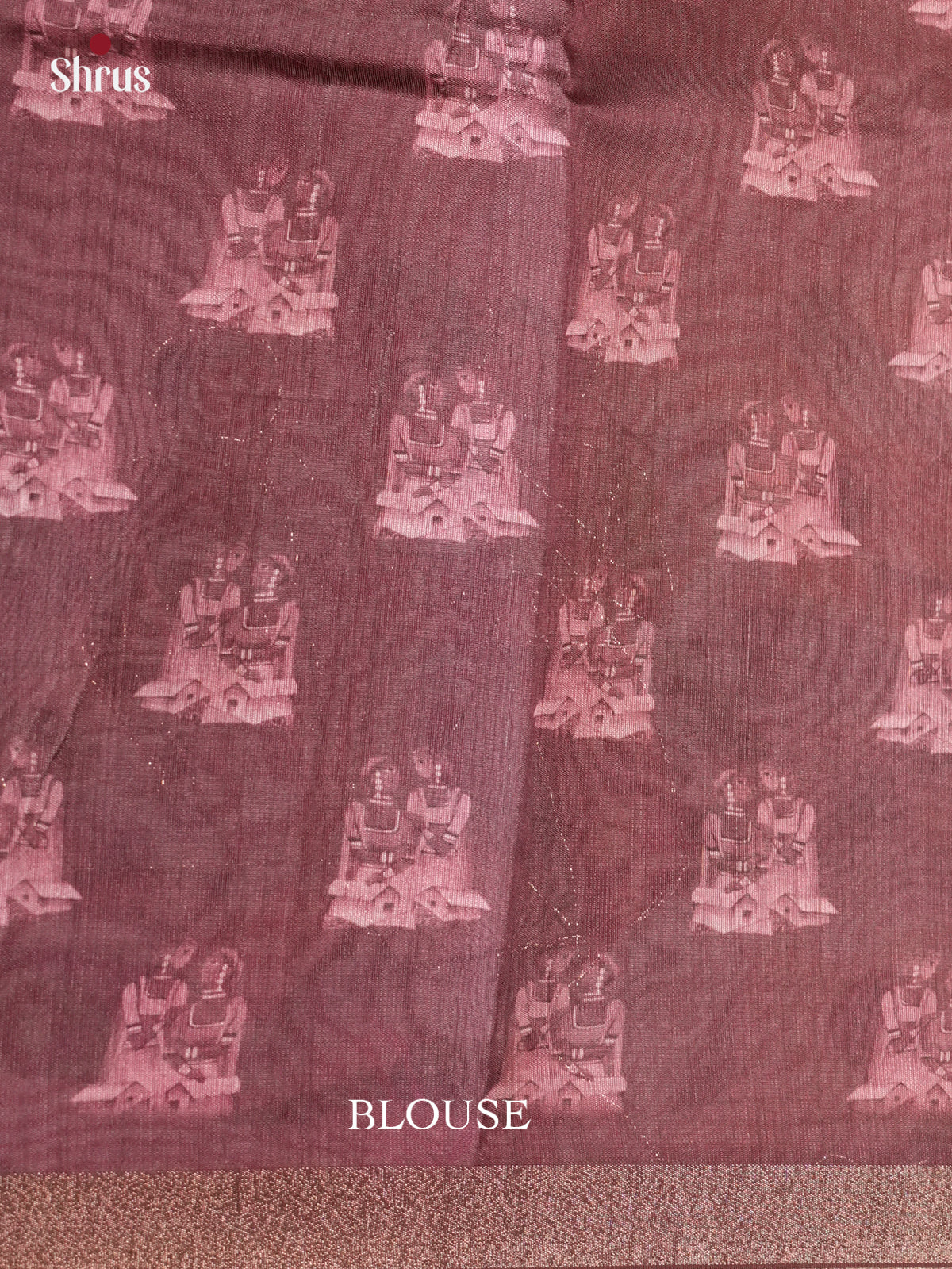 DJS27188 - Semi Chanderi Saree - Shop on Shrus.com