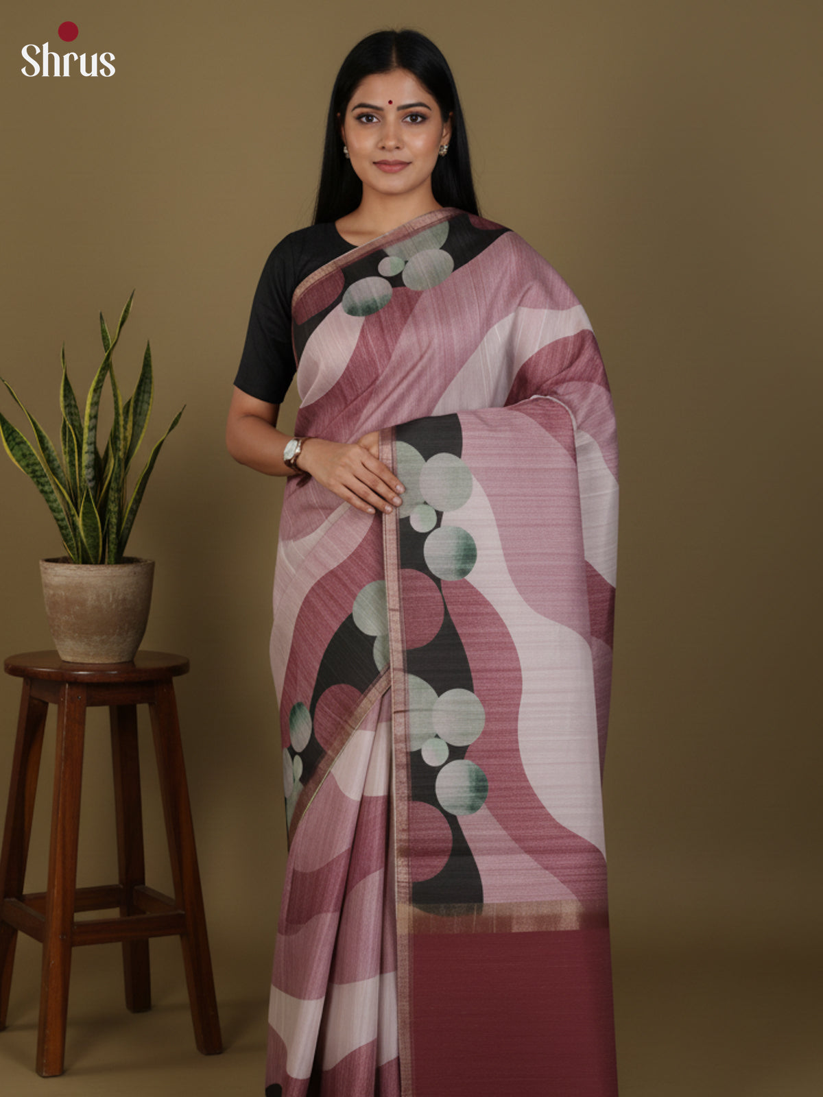 DJS27196 - Semi Tussar Saree - Shop on Shrus.com