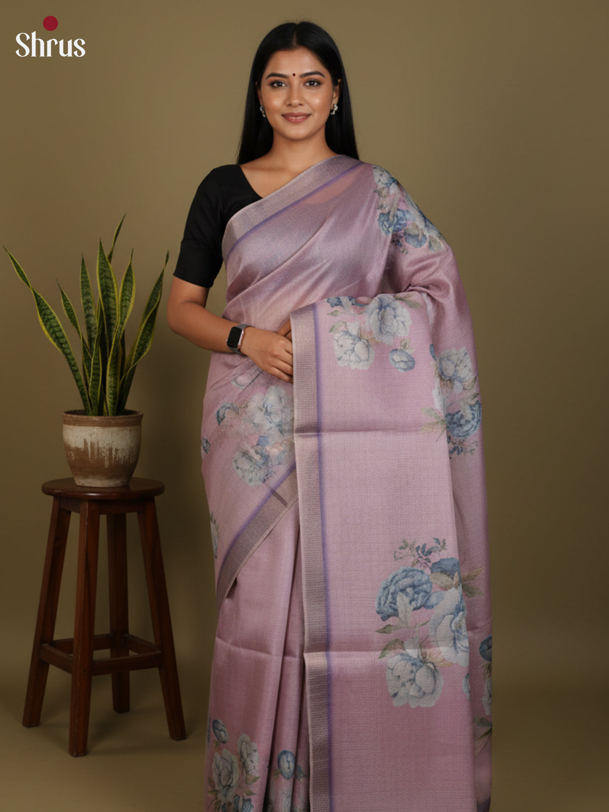 DJS27210 - Semi Tussar Saree - Shop on Shrus.com