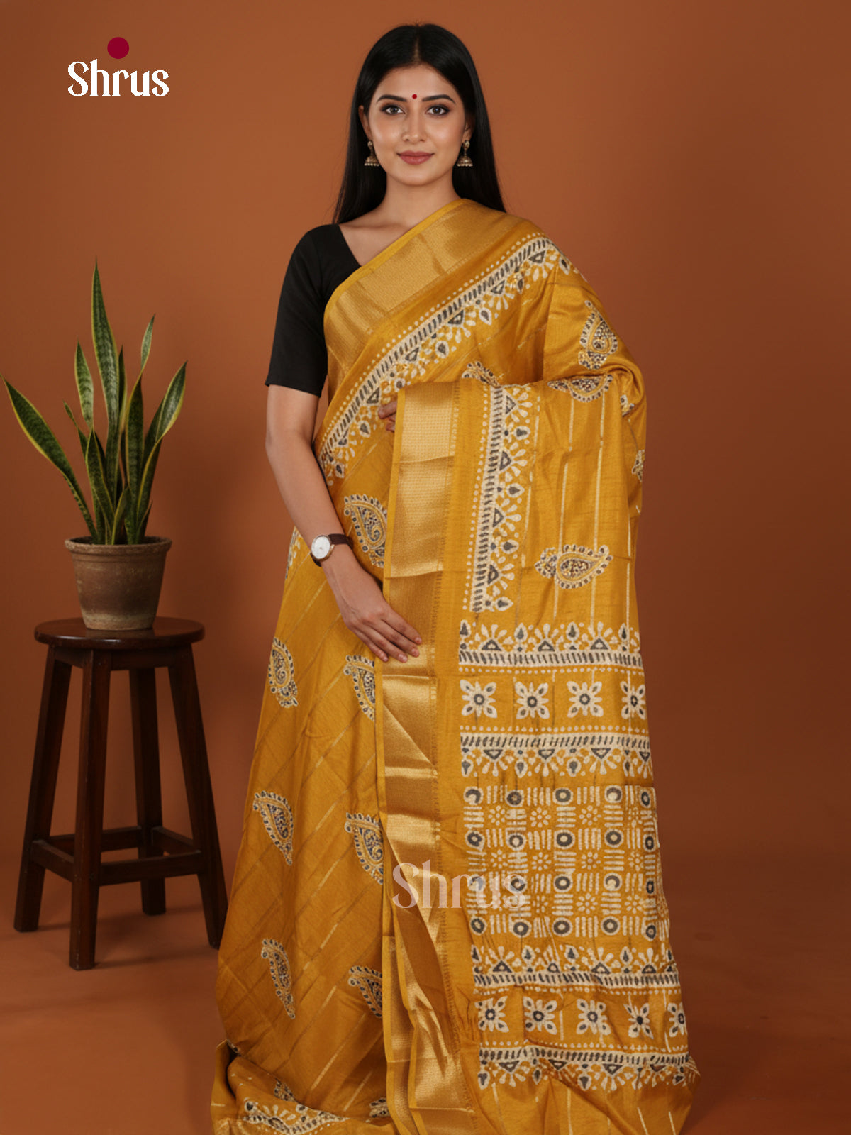 DJS28386 - Semi Crepe Saree - Shop on Shrus.com