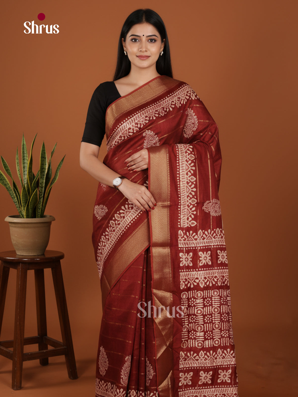 DJS28387 - Semi Crepe Saree - Shop on Shrus.com
