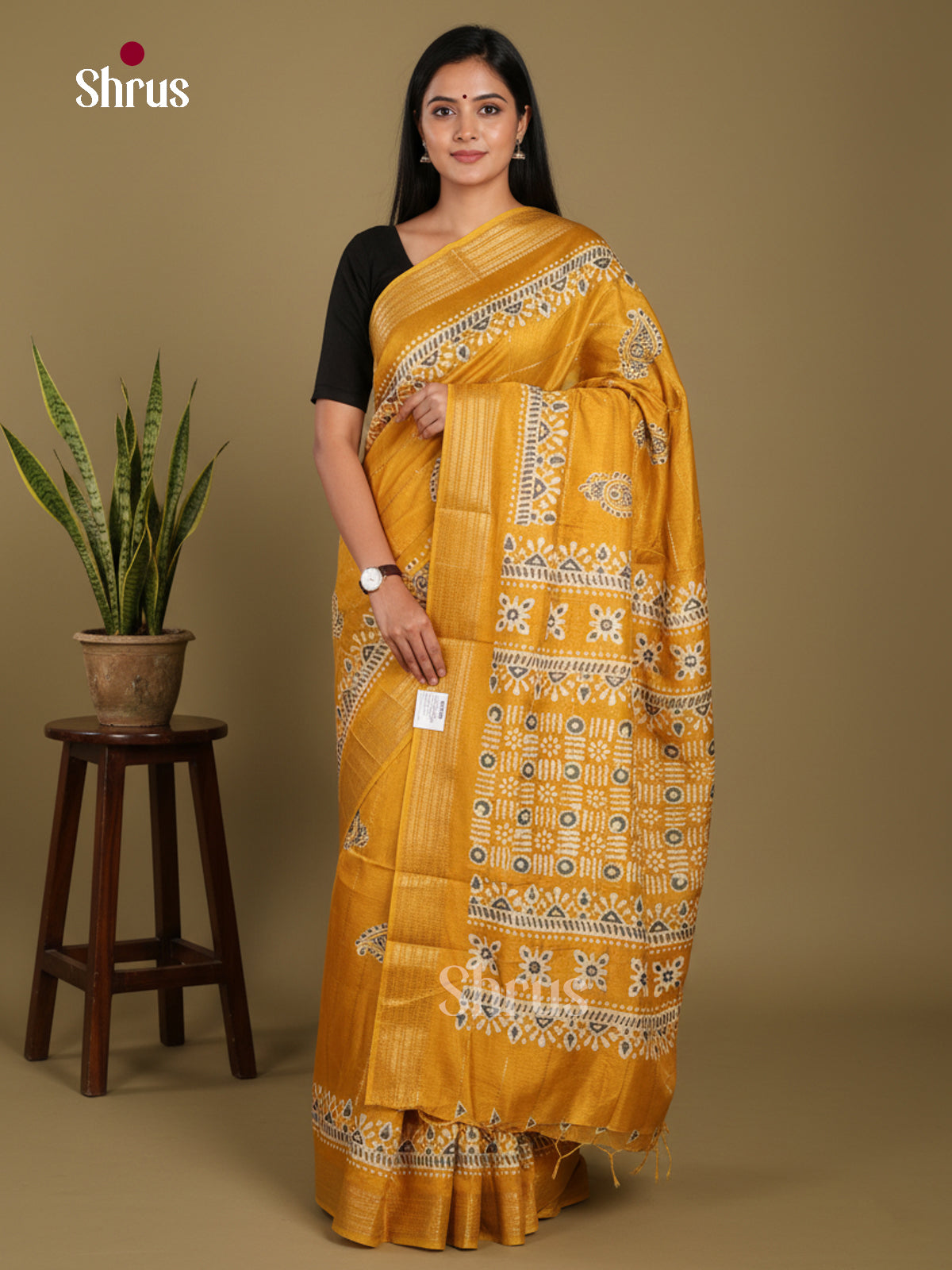DJS28390 - Semi Crepe Saree - Shop on Shrus.com