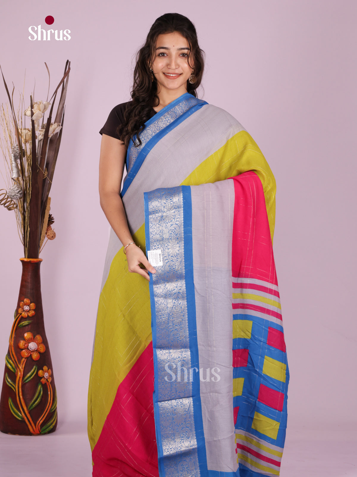DJS28506 - Semi Mysoresilk Saree