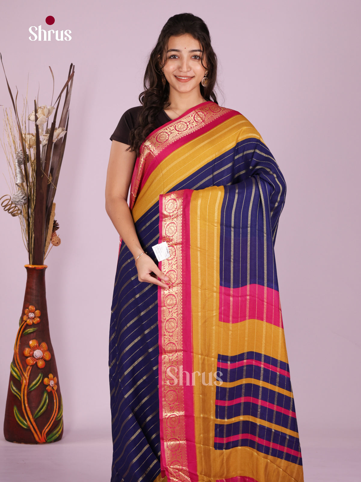 DJS28516 - Semi Mysoresilk Saree - Shop on Shrus.com