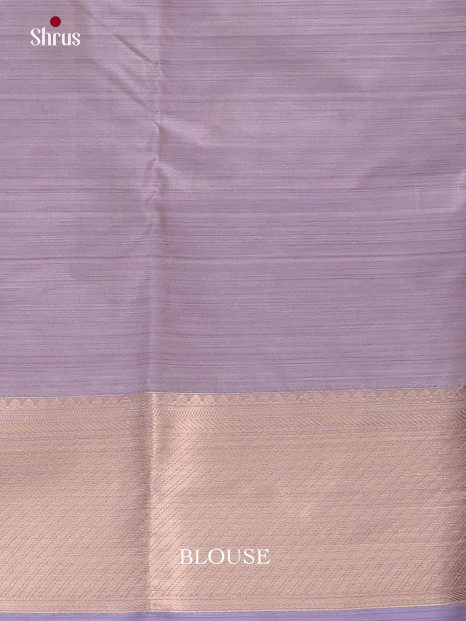 Cream & Lavender - Kanchipuram-halfpure Saree