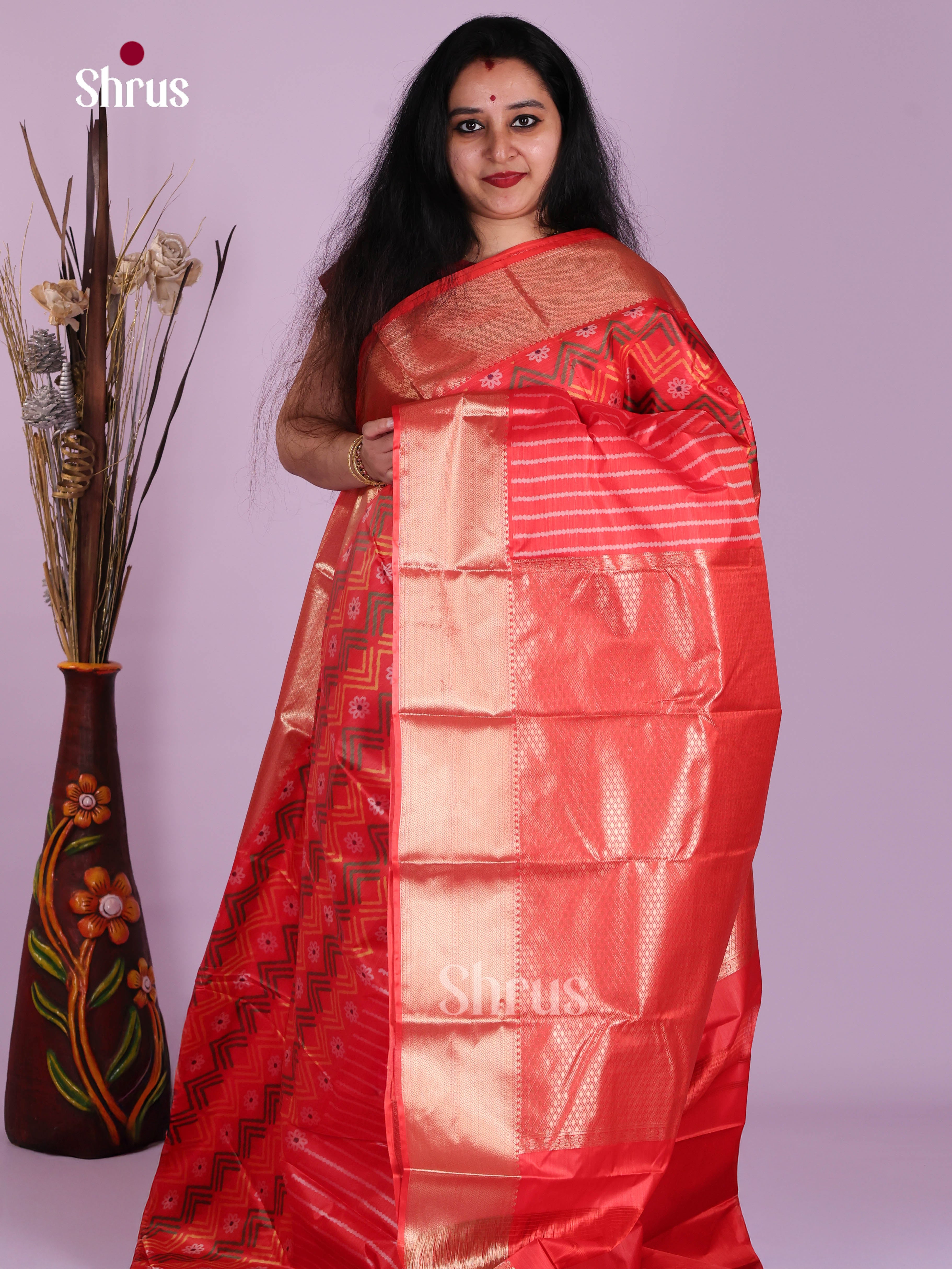 DJS29011 - Kanchipuram-halfpure Saree