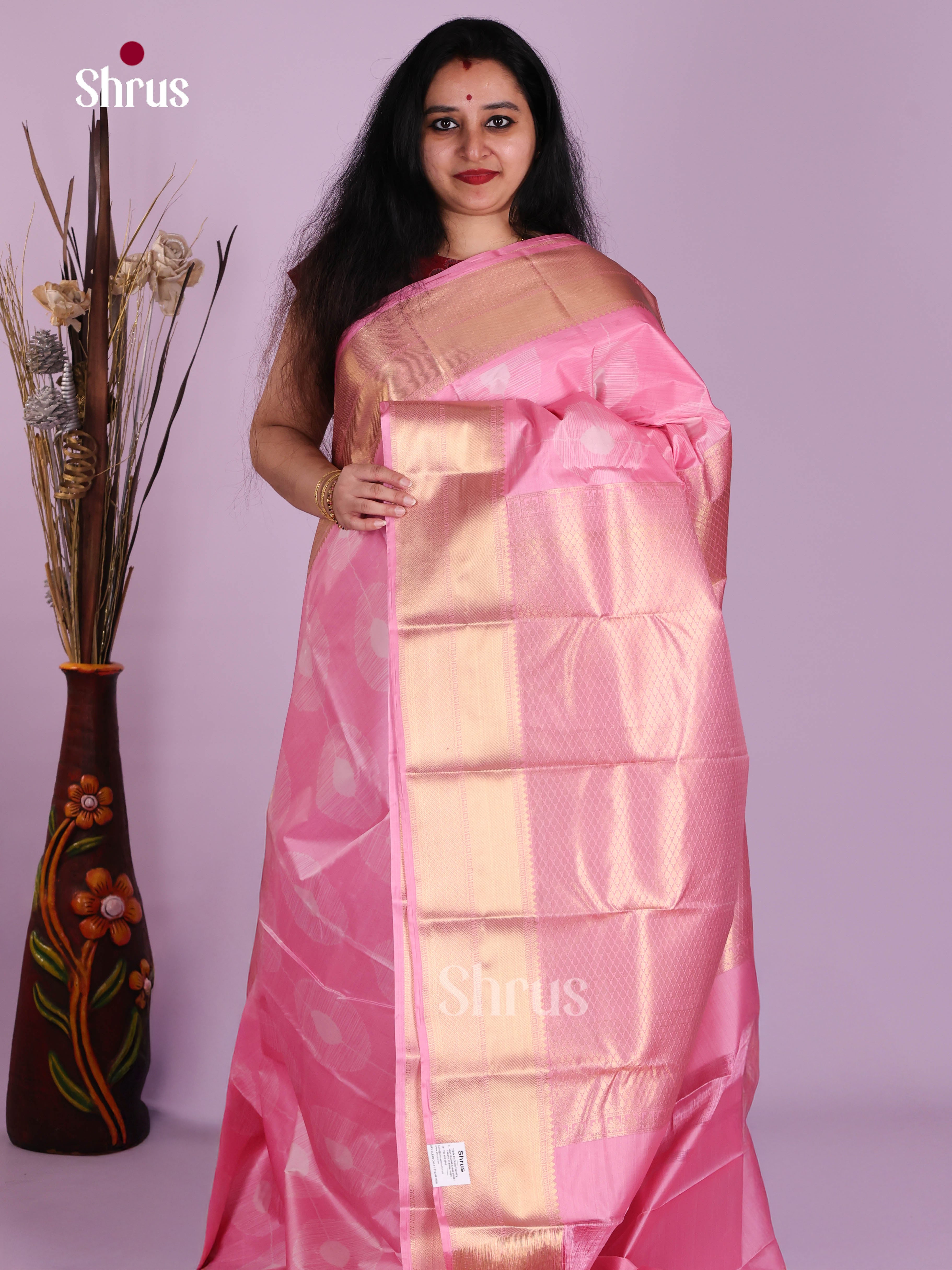 DJS29035 - Kanchipuram-halfpure Saree