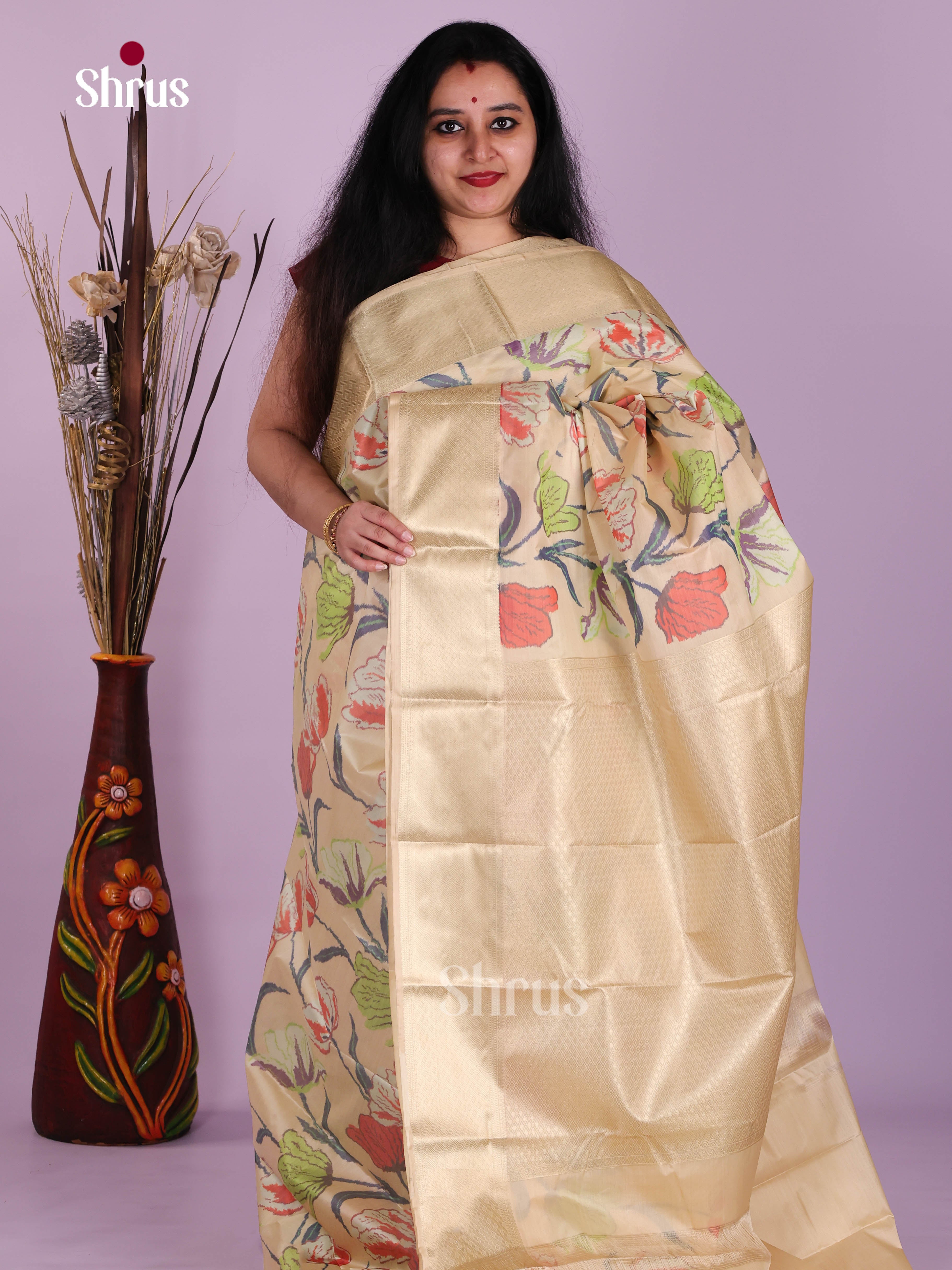 DJS29039 - Kanchipuram-halfpure Saree