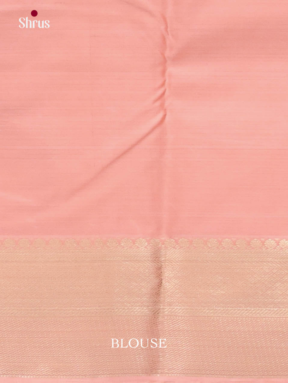 Peachish Pink - Kanchipuram-halfpure Saree