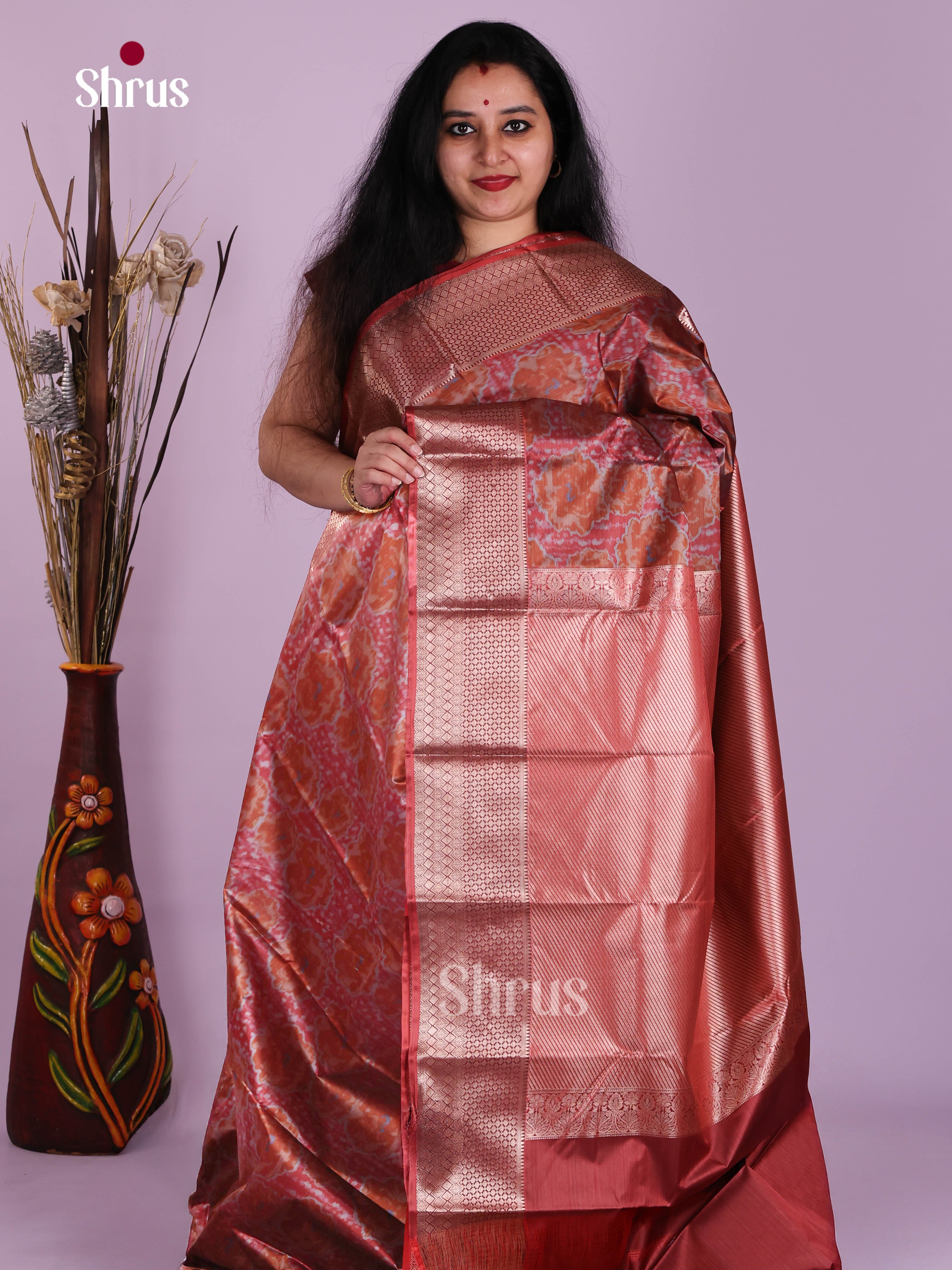 DJS29051 - Kanchipuram-halfpure Saree