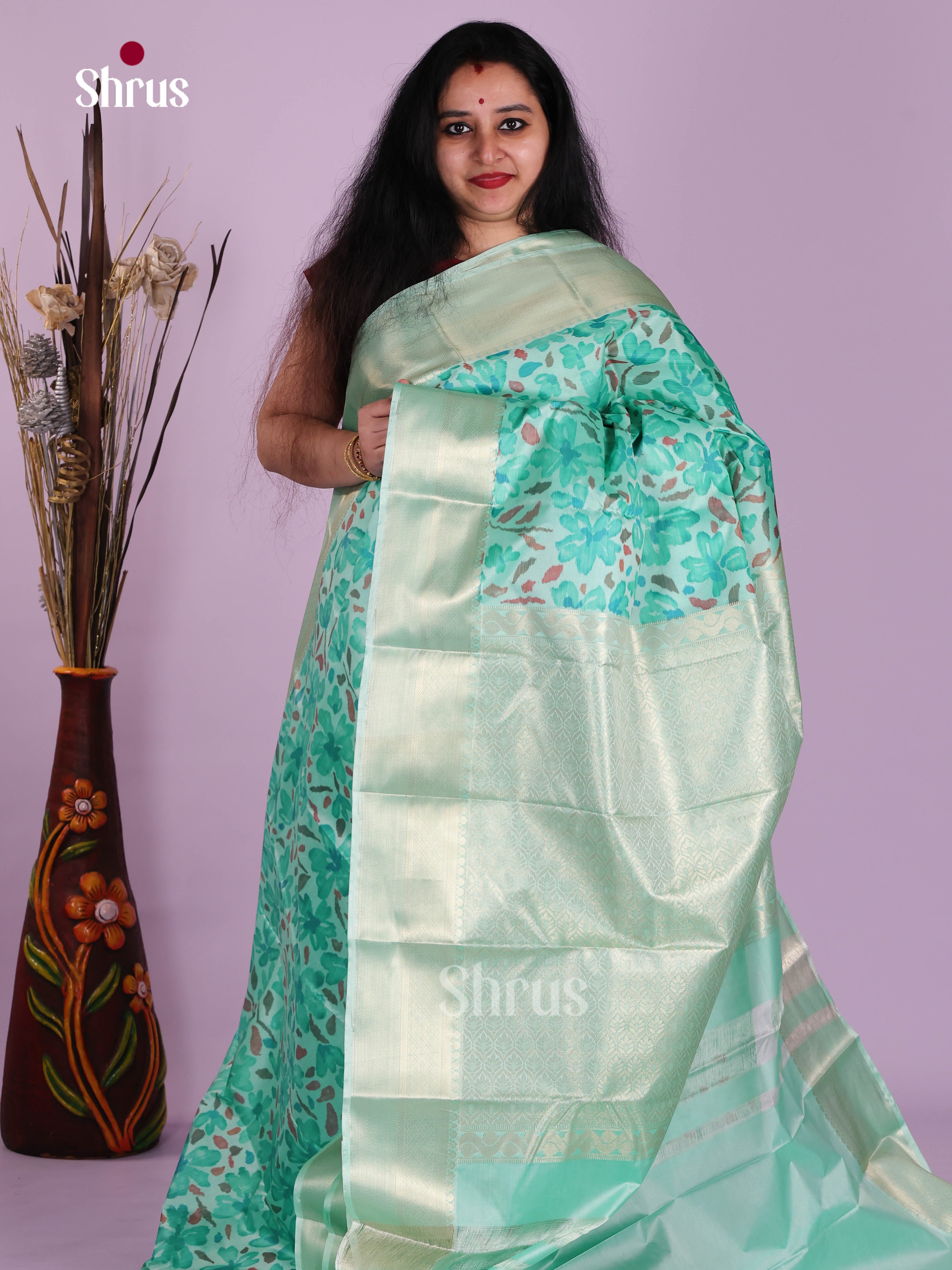 DJS29074 - Kanchipuram-halfpure Saree