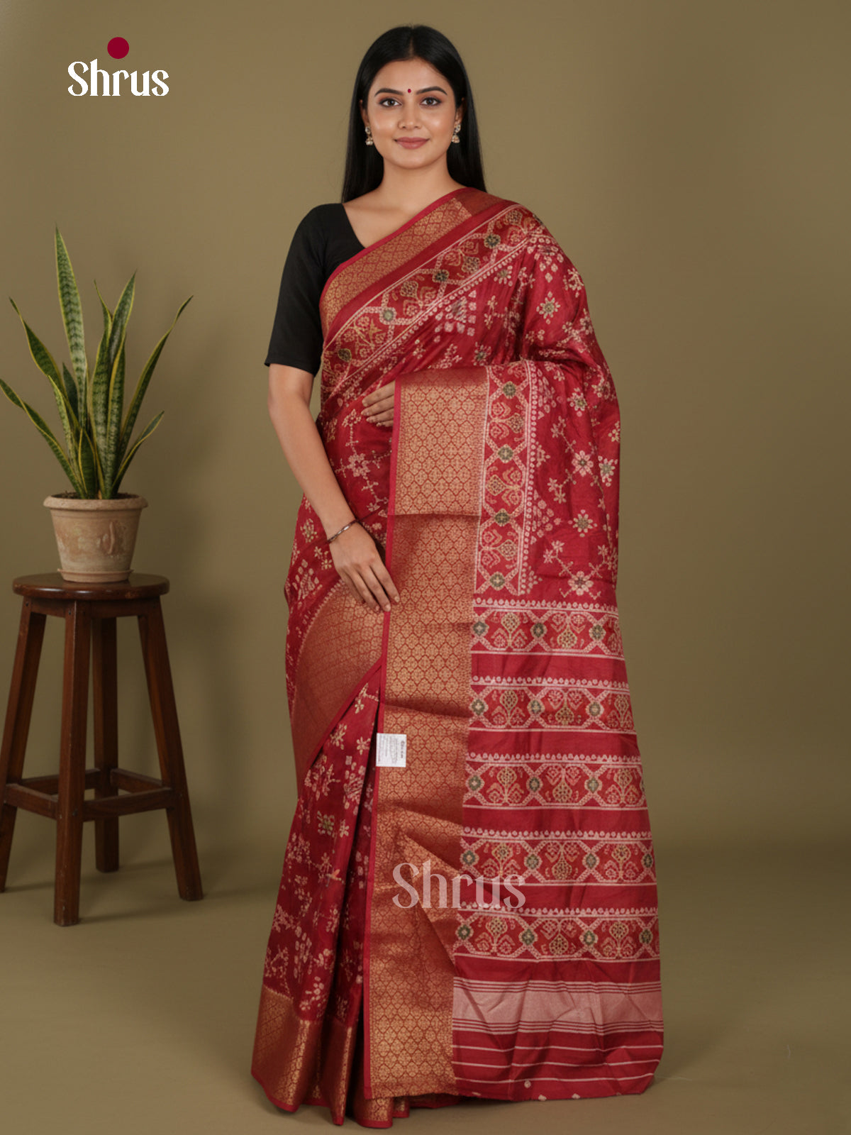 DJS30001 - Semi Crepe Saree - Shop on Shrus.com