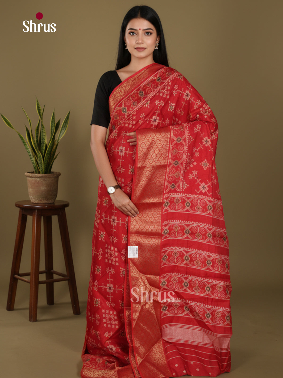 DJS30002 - Semi Crepe Saree - Shop on Shrus.com