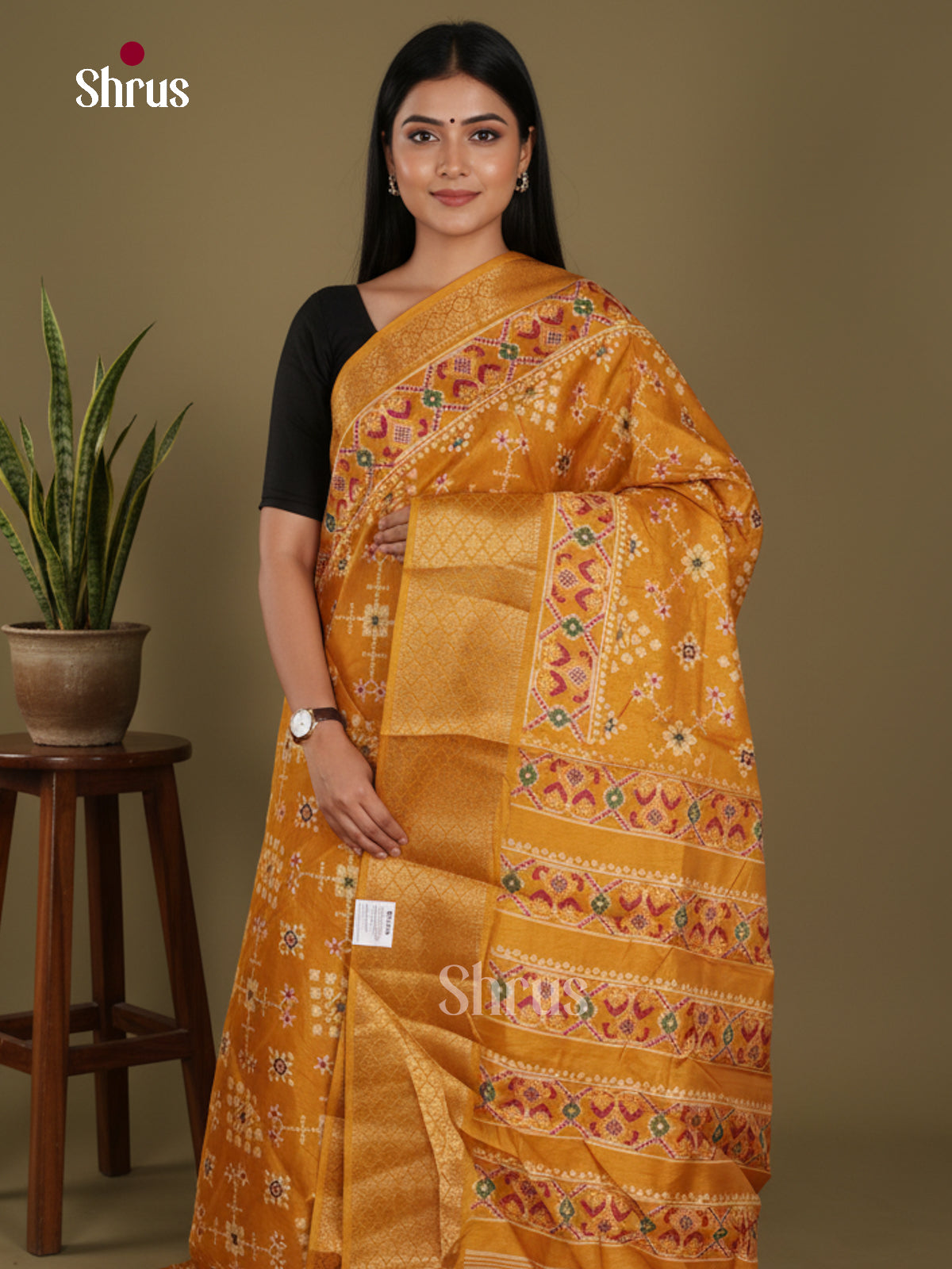 DJS30003 - Semi Crepe Saree - Shop on Shrus.com