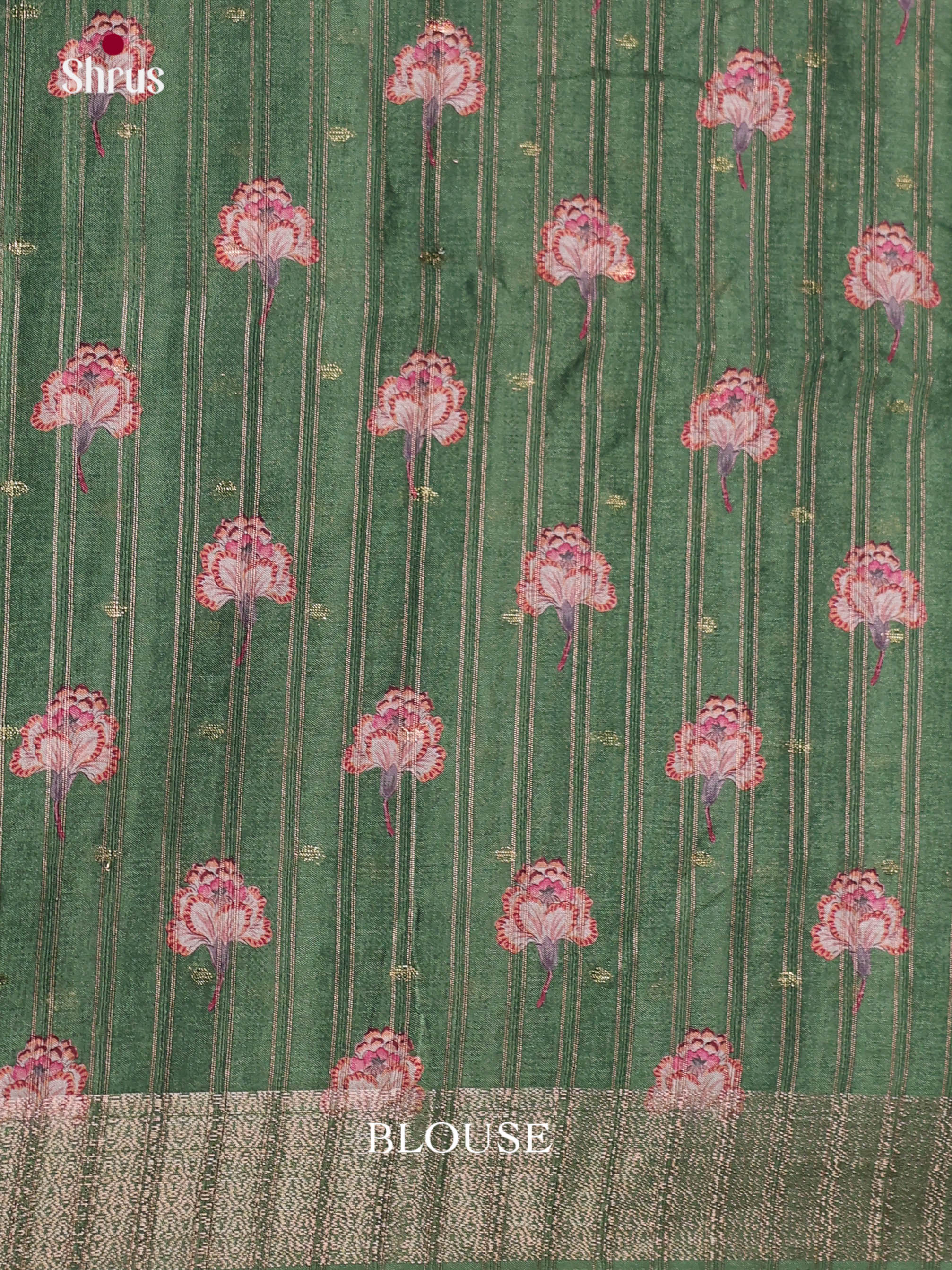 Light Green & Cream - Semi Dola silk Saree