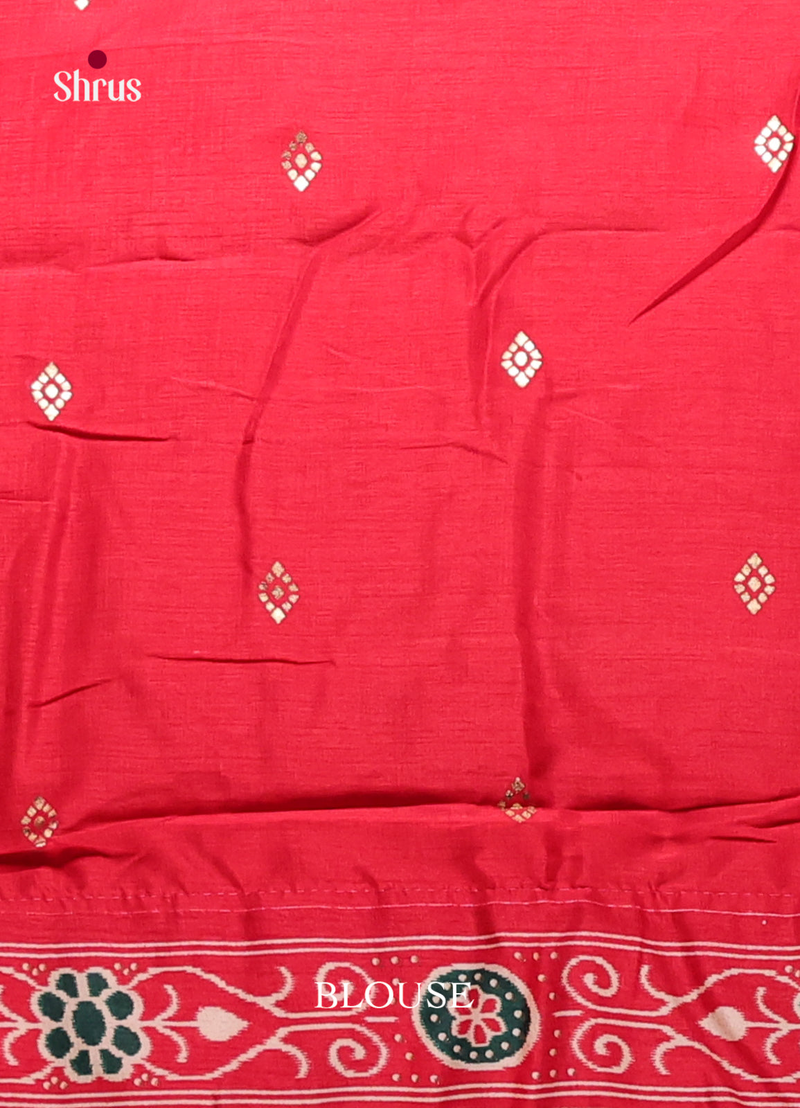 DJS30086 - Semi Ikkat Print Saree - Shop on Shrus.com