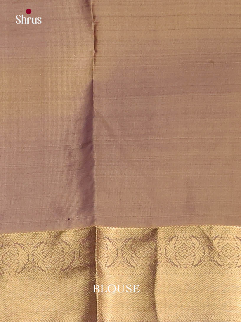 Green & Grey- Kanchipuram-halfpure Saree