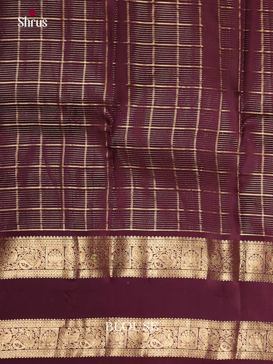 Mauve & Maroon- Kanchipuram-halfpure Saree