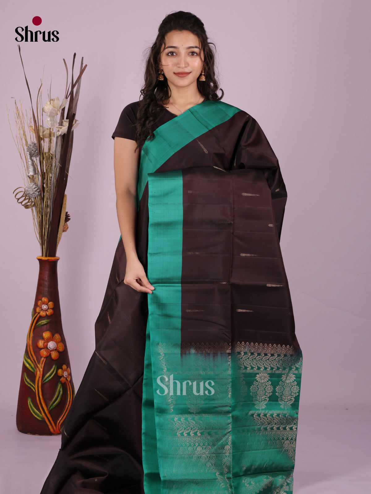 DKS03014 - Softsilk-halfpure Saree - Shop on Shrus.com